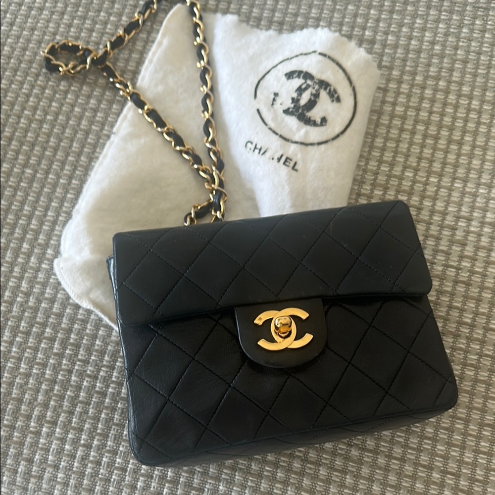 Chanel Black Quilted Leather Bag